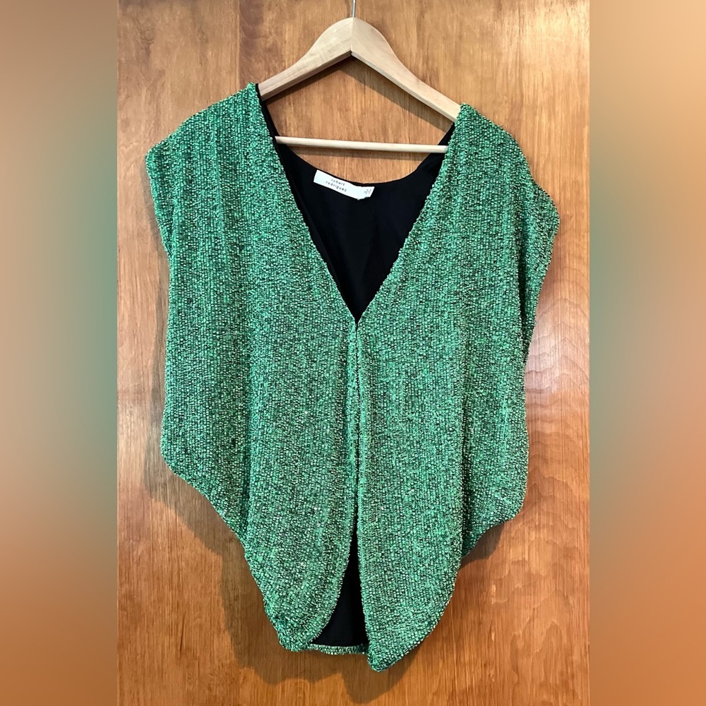 Robert Rodriguez Green Christmas Sequin Cardigan
